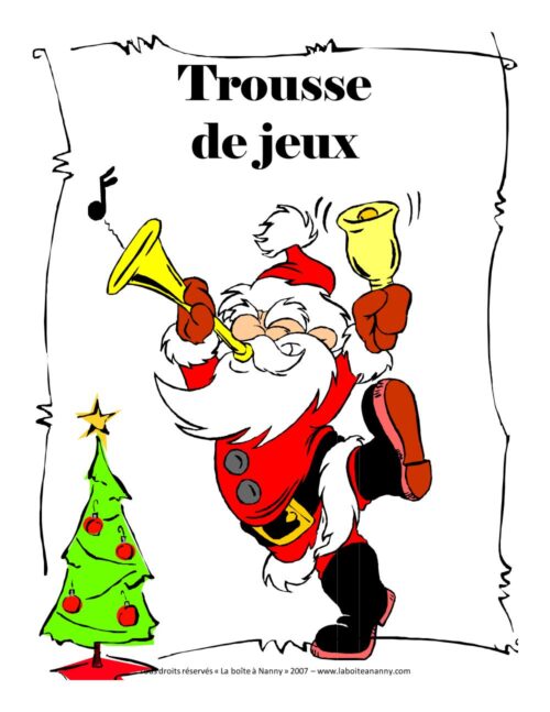 Prêt-à-fêter Noël - trousse de jeux
