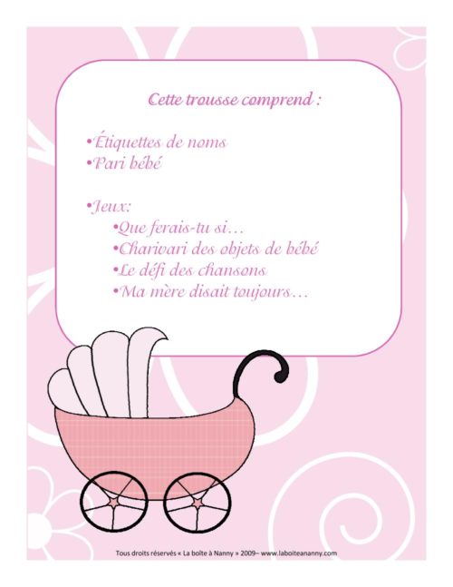 Trousse complète pour animer un shower de bébé - Image 2