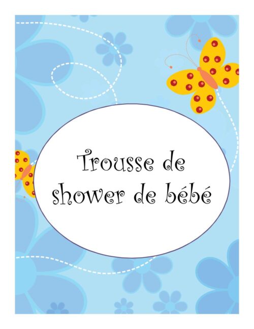 Trousse complète - thème Papillons