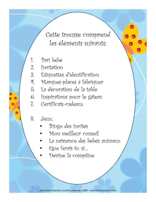 Trousse complète - thème Papillons - Image 4