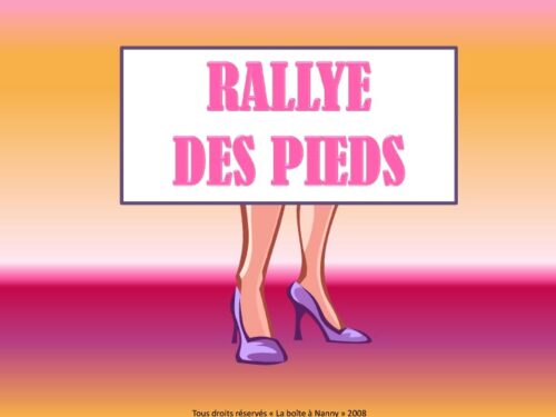 Rallye des pieds - Avancé