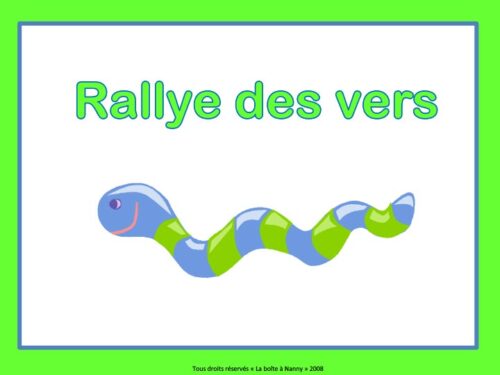 Rallye des vers - intermédiaire
