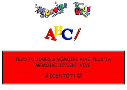 Mémoire vive en lettres