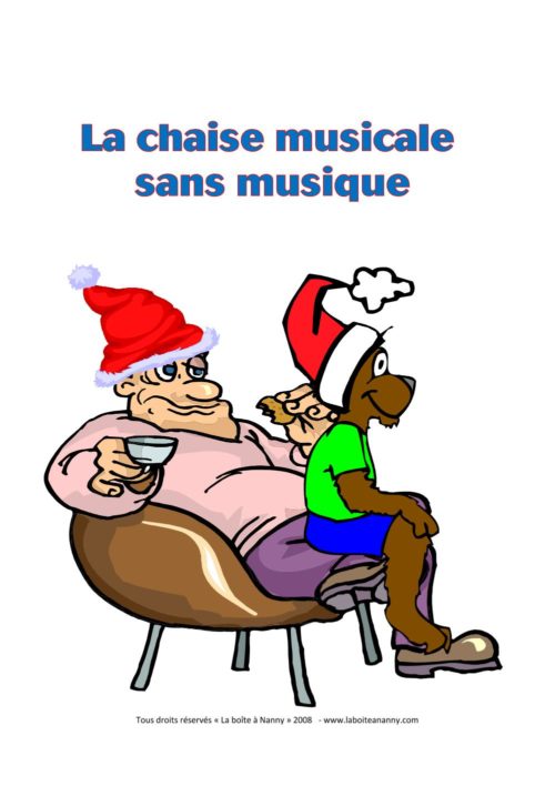 Chaise musicale sans musique - Noël