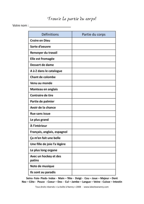 Trouve la partie du corps! - Image 2