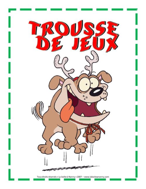 Prêt-à-fêter Noël - trousse de jeux