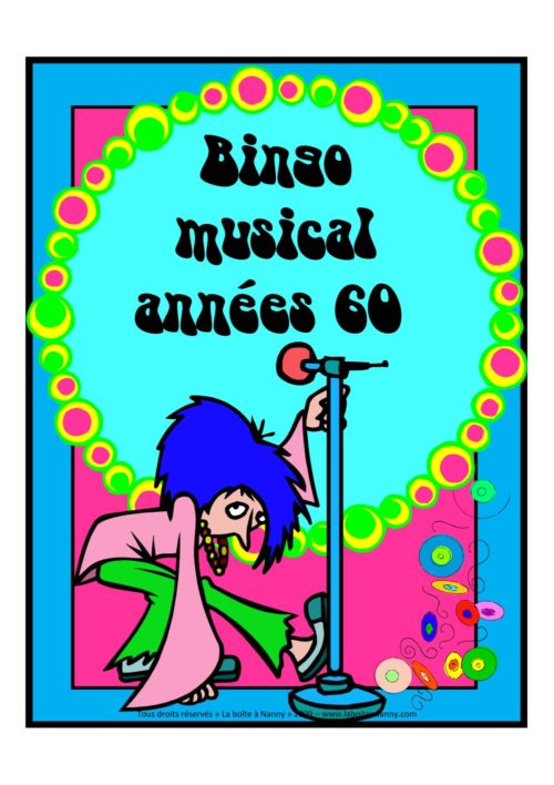 Bingo musical des années 60