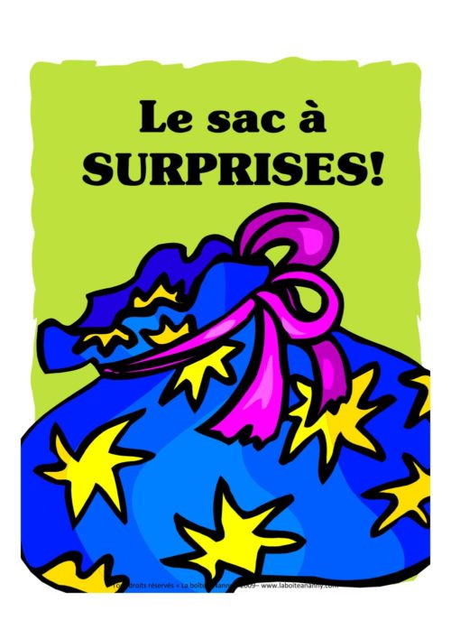 Le Sac Surprises Jeu Animation Enfants La Bo te Nanny