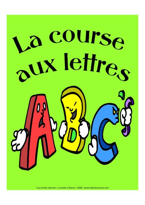 La course aux lettres