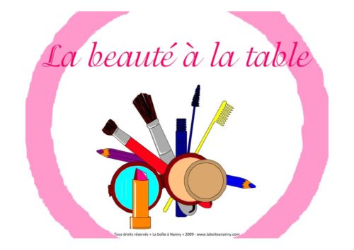 La beauté à la table