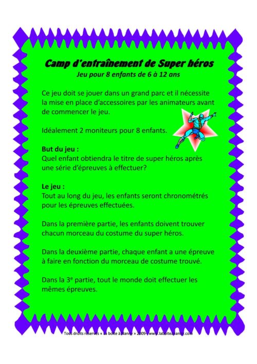 Camp d'entraînement de super héros - Image 2