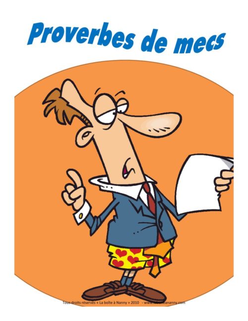 Proverbes de mecs