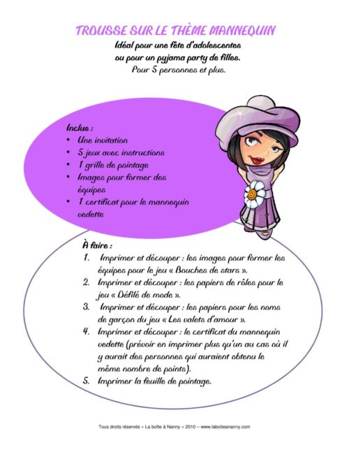 Anniversaire - Thème mannequins - Image 2