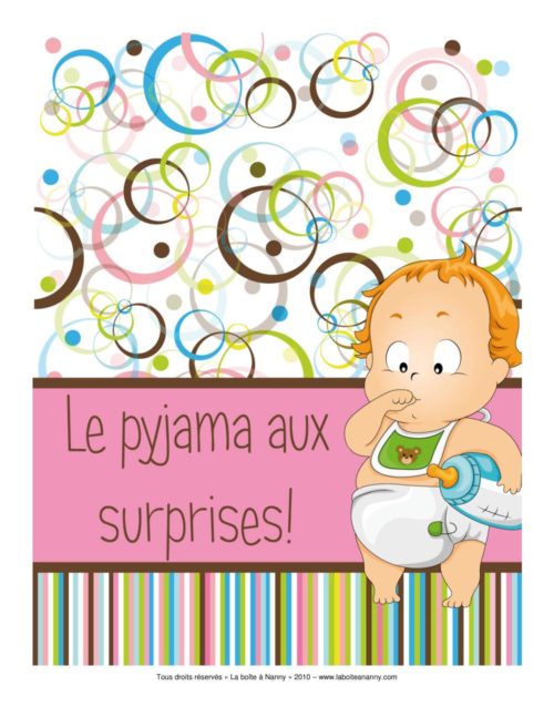 Le pyjama aux surprises