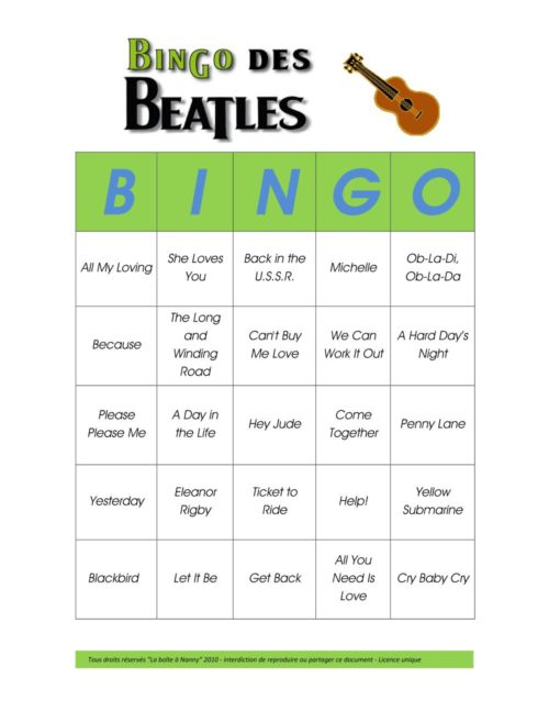 Bingo des Beatles - Image 2