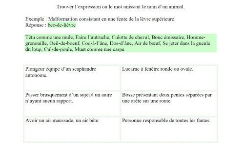 La gamme des mots