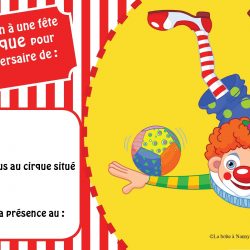 Invitation fête au cirque