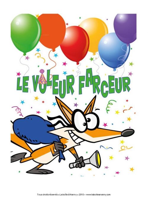 Anniversaire - Le voleur farceur