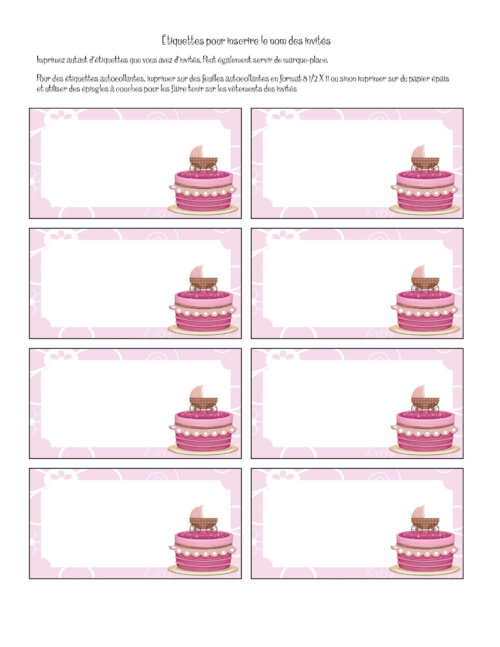 Marque-places ou étiquettes de noms des invités - Image 3