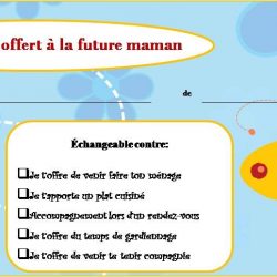 Certificats-cadeaux à la future maman