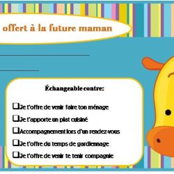 Certificats-cadeaux à la future maman