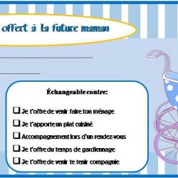 Certificats-cadeaux pour la future maman