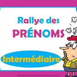 Le rallye des prénoms - intermédiaire