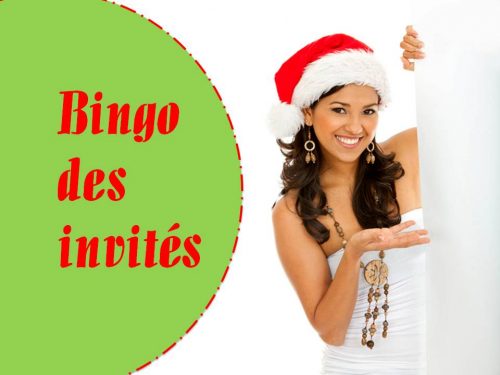 Bingo des invités - spécial Noël
