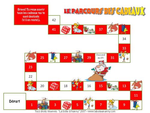 Échange de cadeaux - Parcours des cadeaux