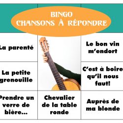 Bingo musical des chansons à répondre