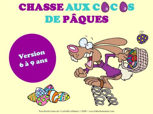 Chasse aux oeufs - 6 à 9 ans