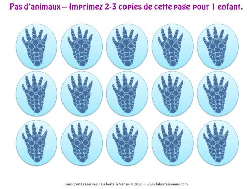 Chasse aux oeufs - Sur les traces...
