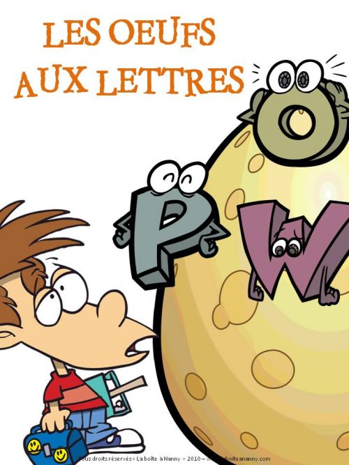 Les oeufs aux lettres