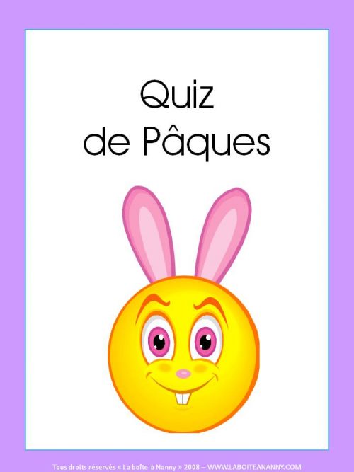 Quiz des traditions de Pâques