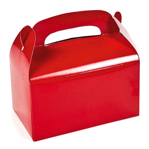 4 boîtes à surprises rouge