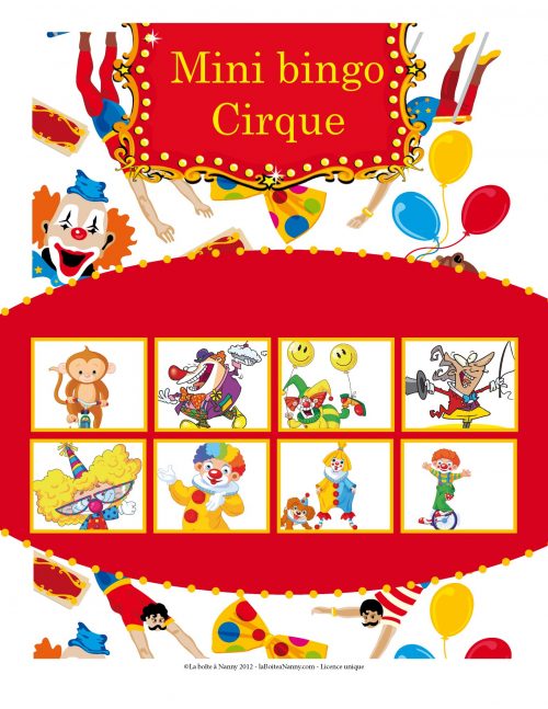 Bingo sur le cirque