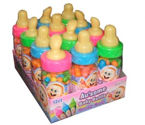 30 Bouteilles Bonbons Bébé En Forme De Biberon - Faveurs Baptême, Anniversaire - Déco Rose Ou Bleu - 3